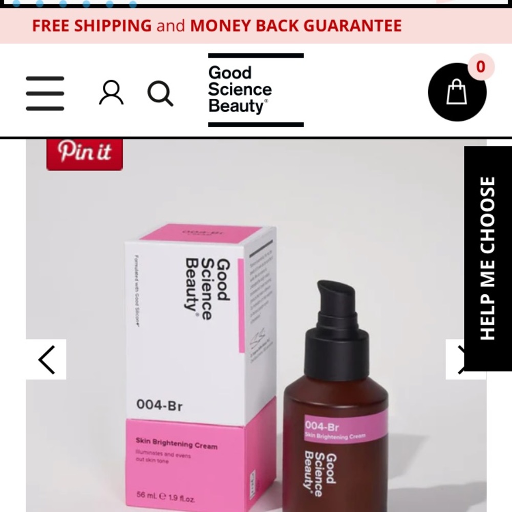 Good science beauty skin brightening cream